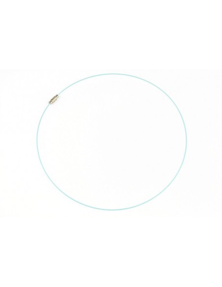 Baza colier otel acoperit cu nylon 45 cm negru