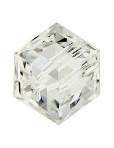 Margele cristal cubic fatetat Clear 4 mm