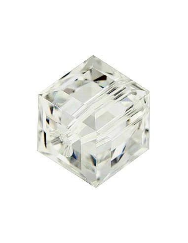 Margele cristal cubic fatetat Clear 4 mm