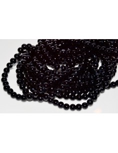 10 Perle de sticla gri 6 mm