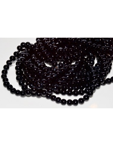 10 Perle de sticla gri 6 mm