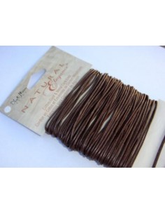 Snur circular bumbac cerat maro 1 mm + 2 capete de snur CADOU 2