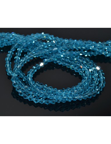 10 Margele cristal biconic 4 mm roz somon 