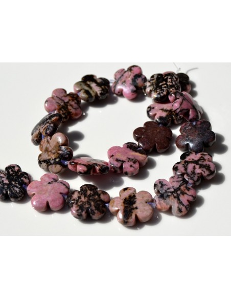 Rodonit floare piatra semipretioasa 20 mm