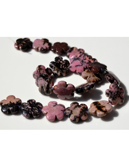 Rodonit floare piatra semipretioasa 20 mm