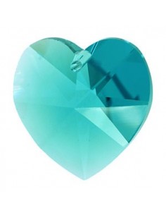 Pandantiv cristal Swarovski inima fatetata 10.5 mm