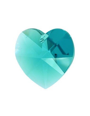 Pandantiv cristal Swarovski inima fatetata 10.5 mm