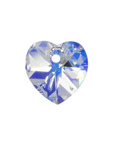Pandantiv cristal Swarovski inima fatetata 10.5 mm