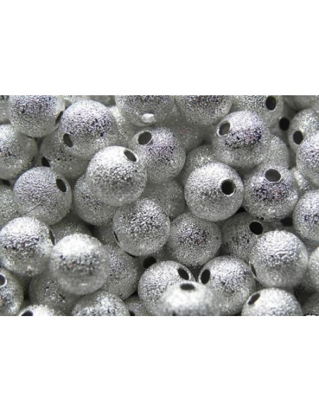 Distantiere rotunde Stardust 6 mm argintii