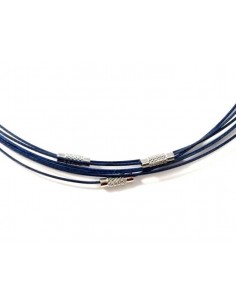 Baza colier otel acoperit cu nylon 45 cm navy