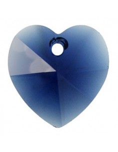 Pandantiv cristal Swarovski inima fatetata 10.5 mm