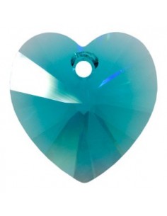 Pandantiv cristal Swarovski inima fatetata 10.5 mm