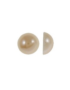 10 Margele cabochon perla cu baza plata 8 x 4 mm Apricot