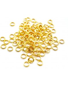 Zale deschise 5 mm placate cu aur (10)